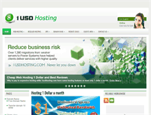 Tablet Screenshot of 1usdhosting.com